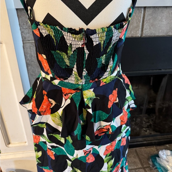 Jcrew silk floral multi Sosi dress like new - Picture 10 of 12